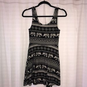 Forever 21 elephant printed dress